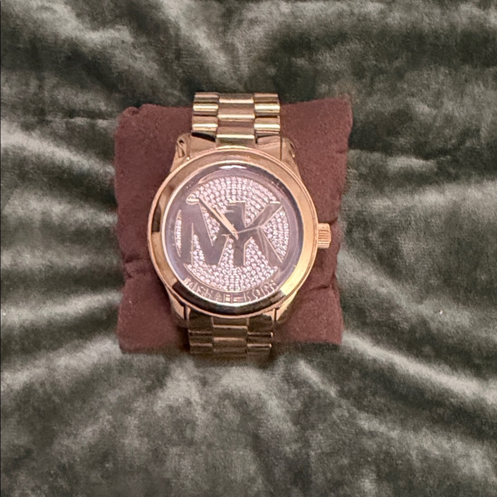 Michael Kors Gold-Tone Logo Watch